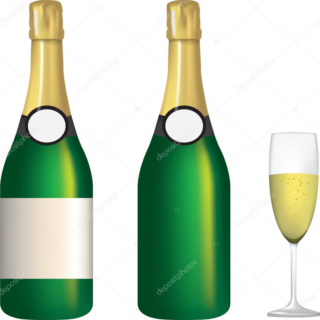 Champagne illustrations