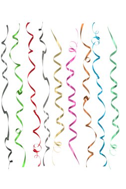 Selection of streamers clipart