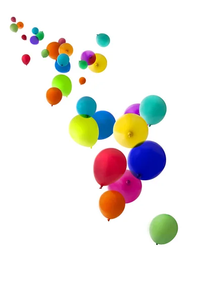 Balloons floating upwards — Stock Photo, Image