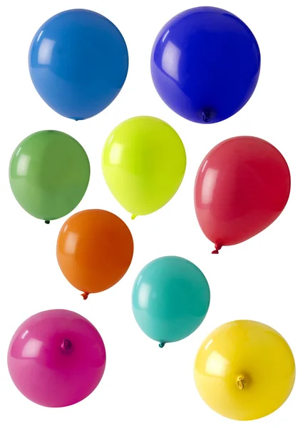 Urval av färgade ballonger — Stockfoto