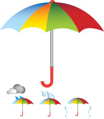 şemsiye illüstrasyon