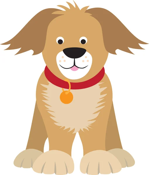 Ilustración de perro de dibujos animados — Vector de stock