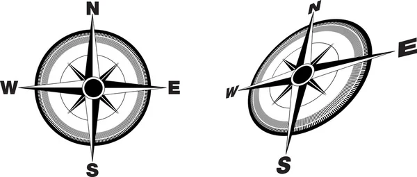 Kompas illustratie — Stockvector