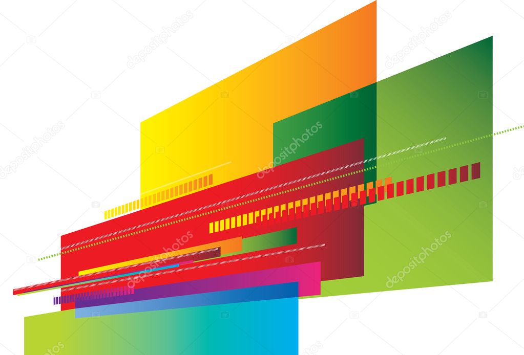 Abstract bright perspective background