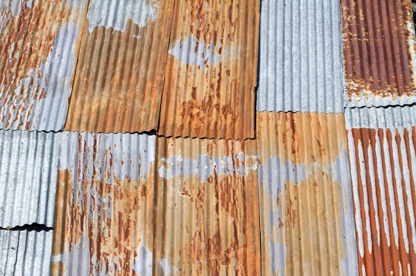 Old corrugated metal roof — Stock Photo, Image