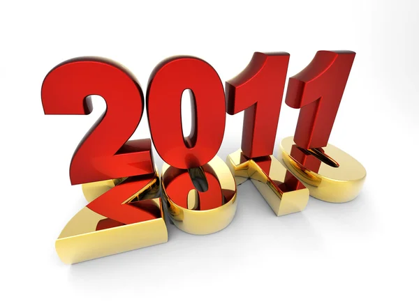 3d new year 2011 — Stock Photo, Image