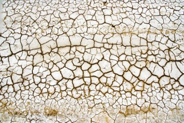 Dry dehydrate cracked terrain ideal for textures or backgrounds. clipart