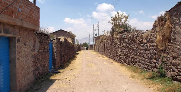 stock image Empty, sunny street