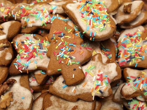 stock image Homemade gingerbreads baked during Christmas