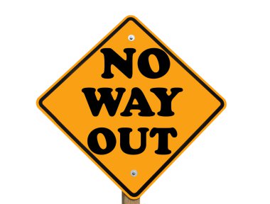 No way out sign clipart