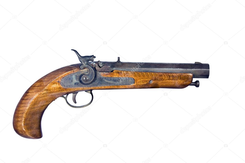 Flintlock pistol isolated — Stock Photo © dcwcreations 4244865
