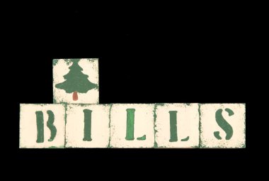 Christmas bills clipart