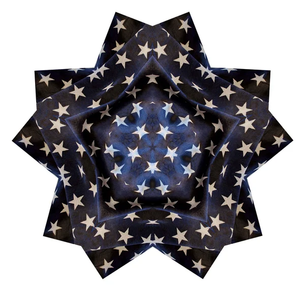 Weiße und blaue Sterne — Stockfoto