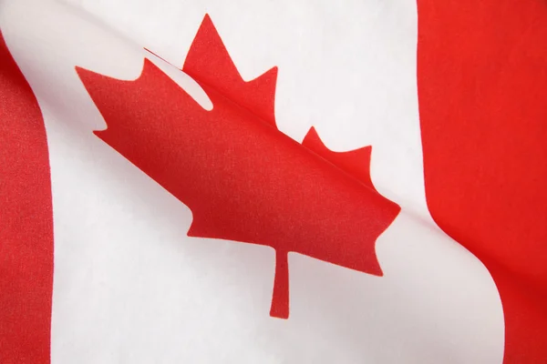 stock image Curved Canada flag, useful for a background