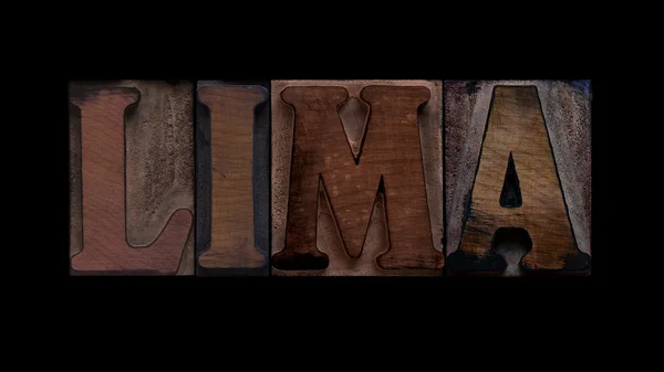 Lima in oude houtsoort — Stockfoto