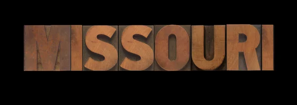 Missouri in old wood type — Stock Photo, Image