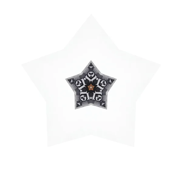 Ilustrace Olova Typu Písmen Tvaru Hvězdy — Stock fotografie