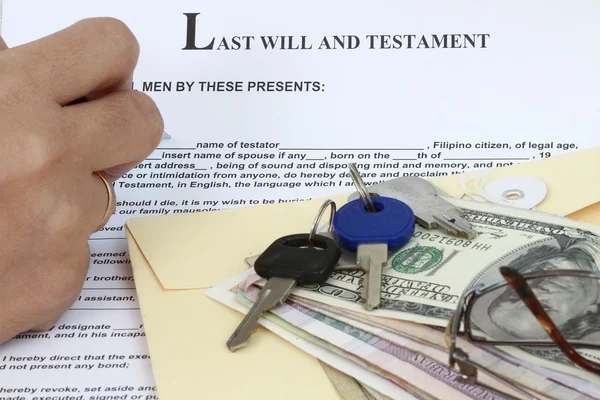 Last will and testament — Stock Photo, Image