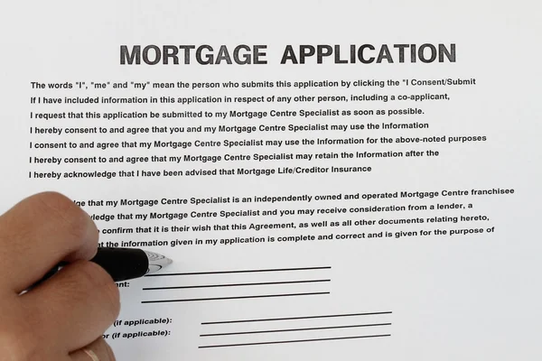 Mortgage uygulaması — Stok fotoğraf