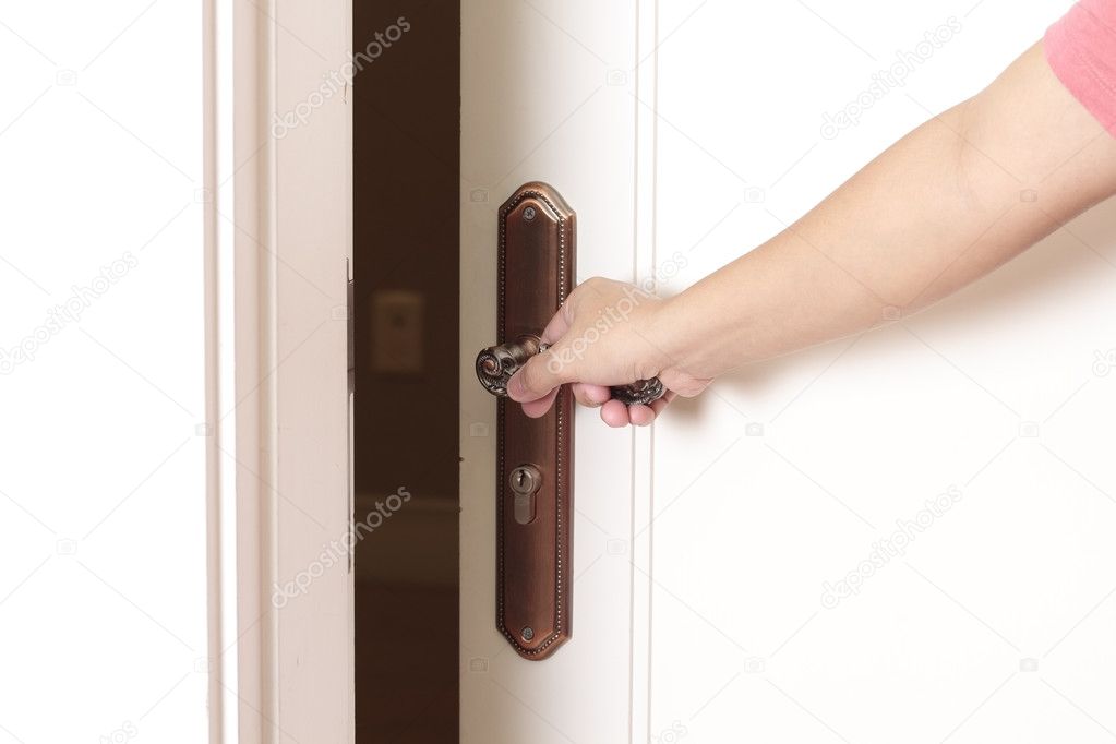 Opening the door