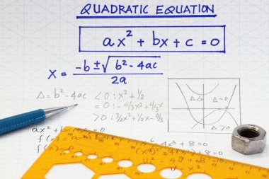 Quadratic equations clipart