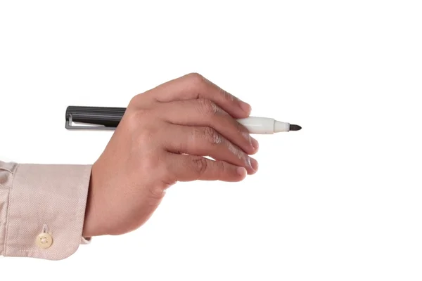 Pen in woman hand — Stock Photo, Image