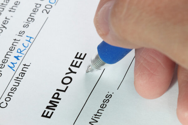 Firma del contrato — Foto de Stock