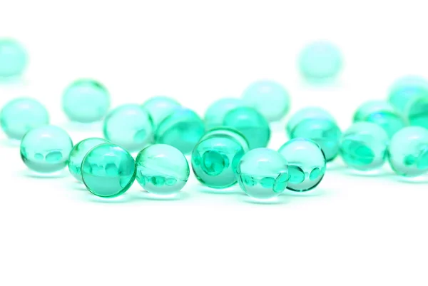 stock image Transparent blue capsules