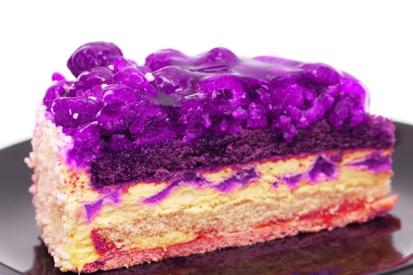 stock image Raspberry cake close-up