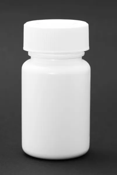 Frasco de medicamento branco Imagem De Stock
