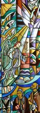 Archangel Gabriel, stained glass clipart