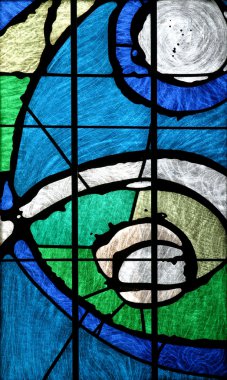 Stained glass Church window clipart