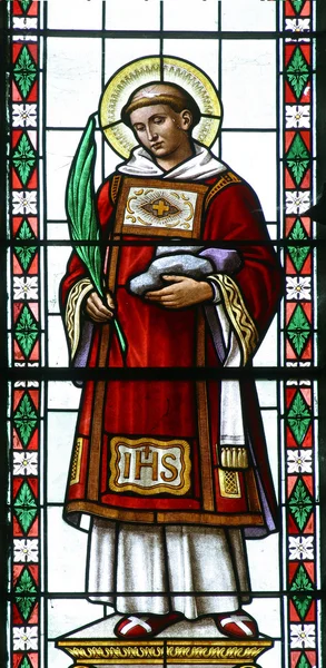 Saint Stephen Stained Glass — Stock Photo, Image