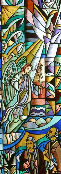 Archangel Gabriel Stained Glass — Stock Photo, Image
