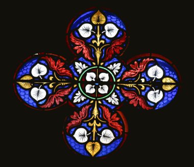 Stained glass Church window clipart