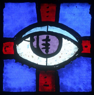 Christian religious symbol - all-seeing eye clipart