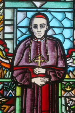 Blessed Aloysius Stepinac, stained glass clipart