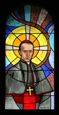 Blessed Aloysius Stepinac, stained glass clipart