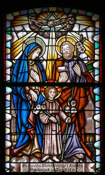 Holy Family, stained glass – Stock Editorial Photo © zatletic #4925494