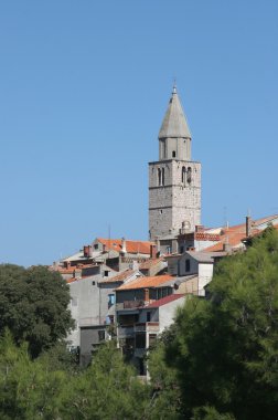 vrbnik şehir, Adriyatik Island krk, Hırvatistan