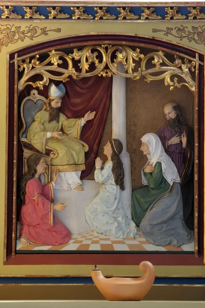 Παρουσίαση της Μαρίας στο ναό — Φωτογραφία Αρχείου