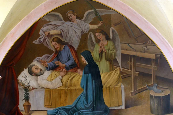 Смерть святого Иосифа — стоковое фото