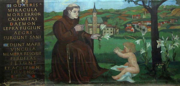帕多瓦的圣安东尼 — 图库照片