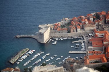 Dubrovnik, Hırvatistan. Adriyatik Denizi'nde popüler seyahat hedef.