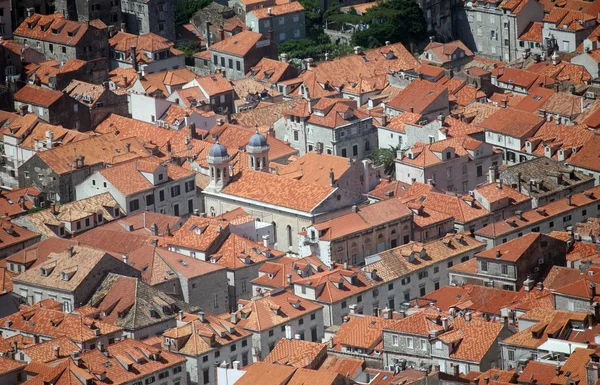 Röda Hustaken Dubrovnik — Stockfoto