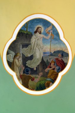 Картина, постер, плакат, фотообои "воскресение иисуса цветы", артикул 4995634