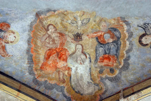 Коронация Девы Марии — стоковое фото