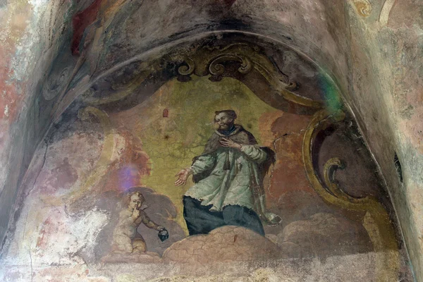 Fresco schilderijen in de kerk — Stockfoto