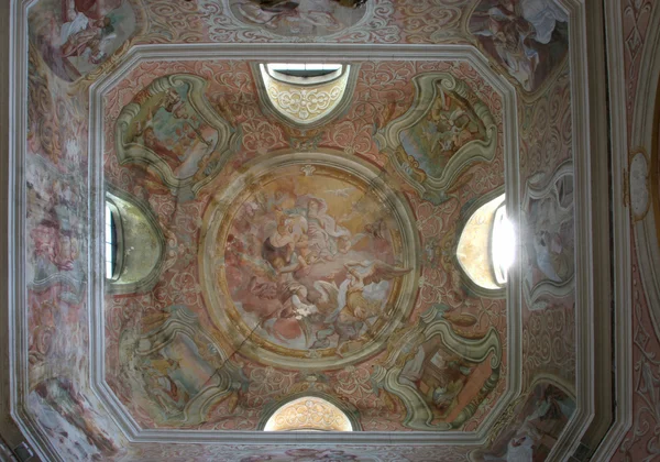 Bůh otec, detailu kostel freskovou — Stock fotografie