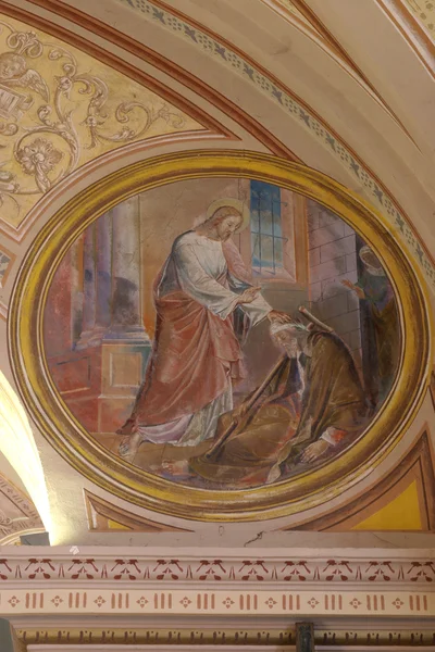 Jezus uzdrawia człowieka, kulawy — Zdjęcie stockowe